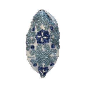 212. NEW The Mediterranean Blue Mosaic Tile Beaded Headband